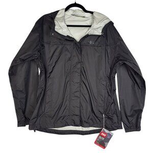 Helly‎ Hanson Loke Packable Waterproof Jacket Women's XL Black Hooded NWT